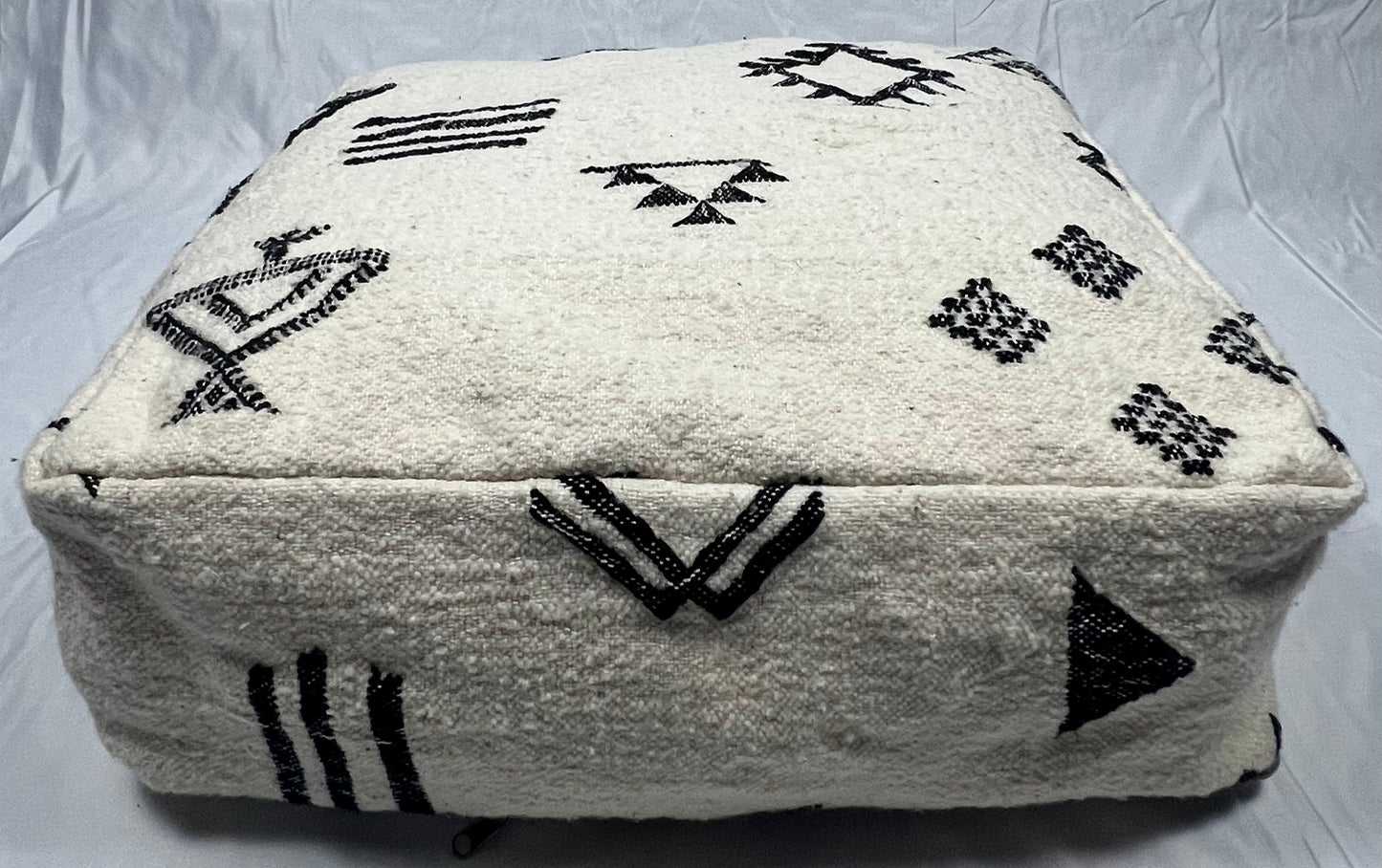 Black & Cream Pouf