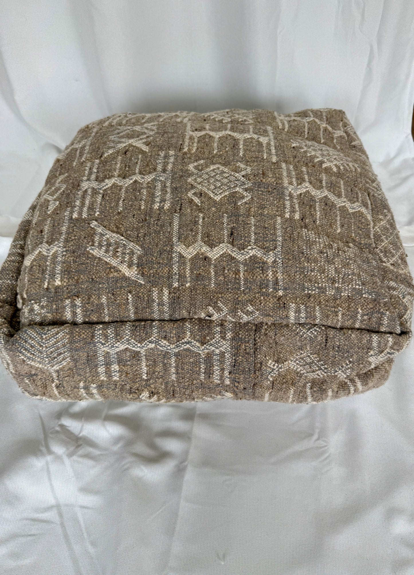 Tribal Grey Pouf