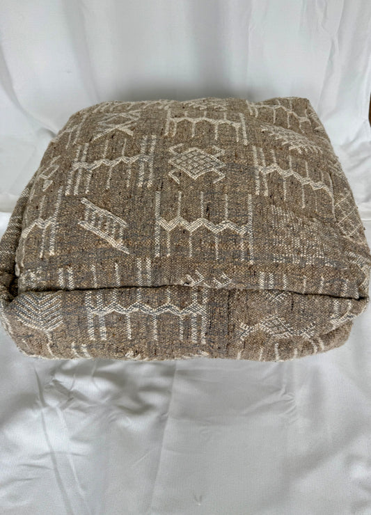 Tribal Grey Pouf