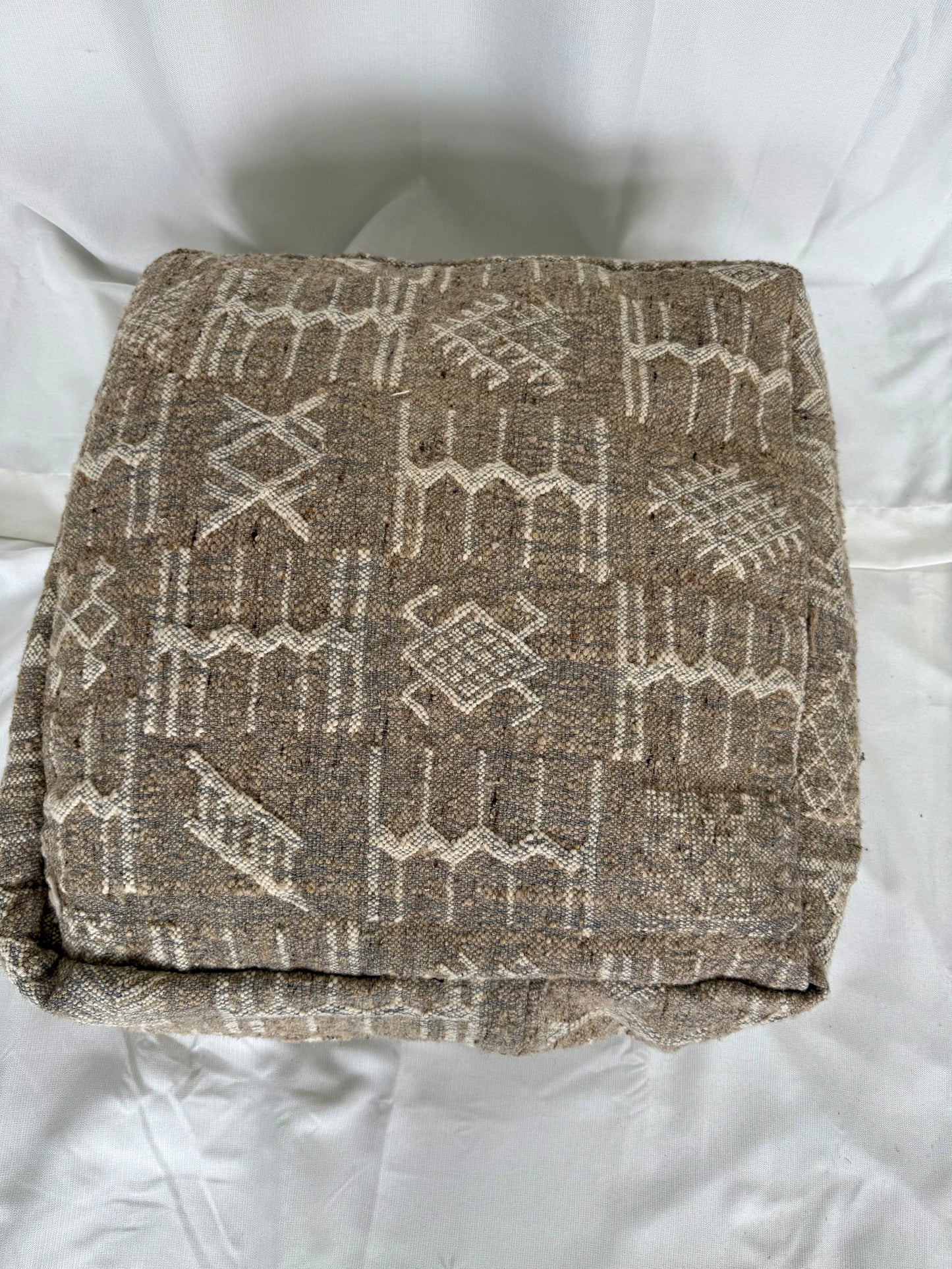 Tribal Grey Pouf