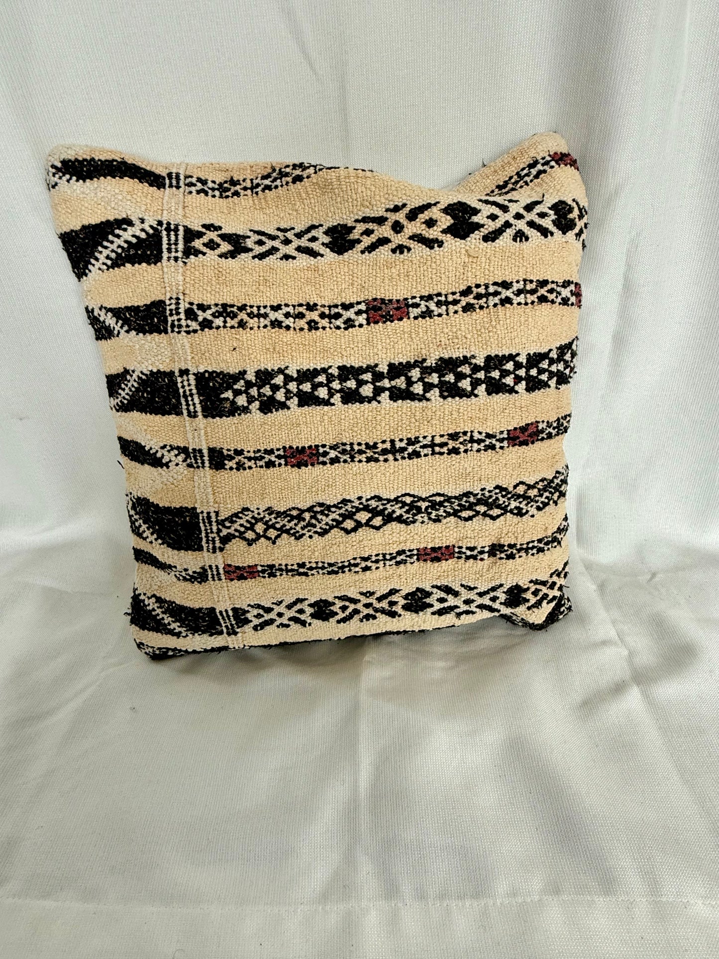 Striped Cream & Black Pillow Case