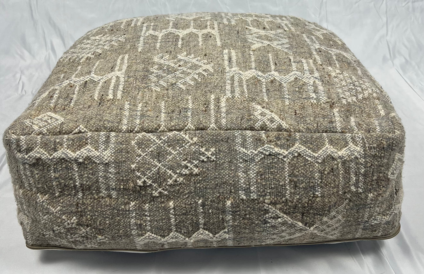 Tribal Grey Pouf