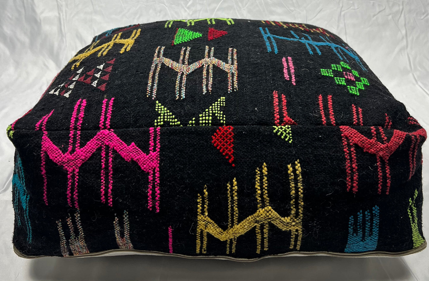 Black & Neon Pouf