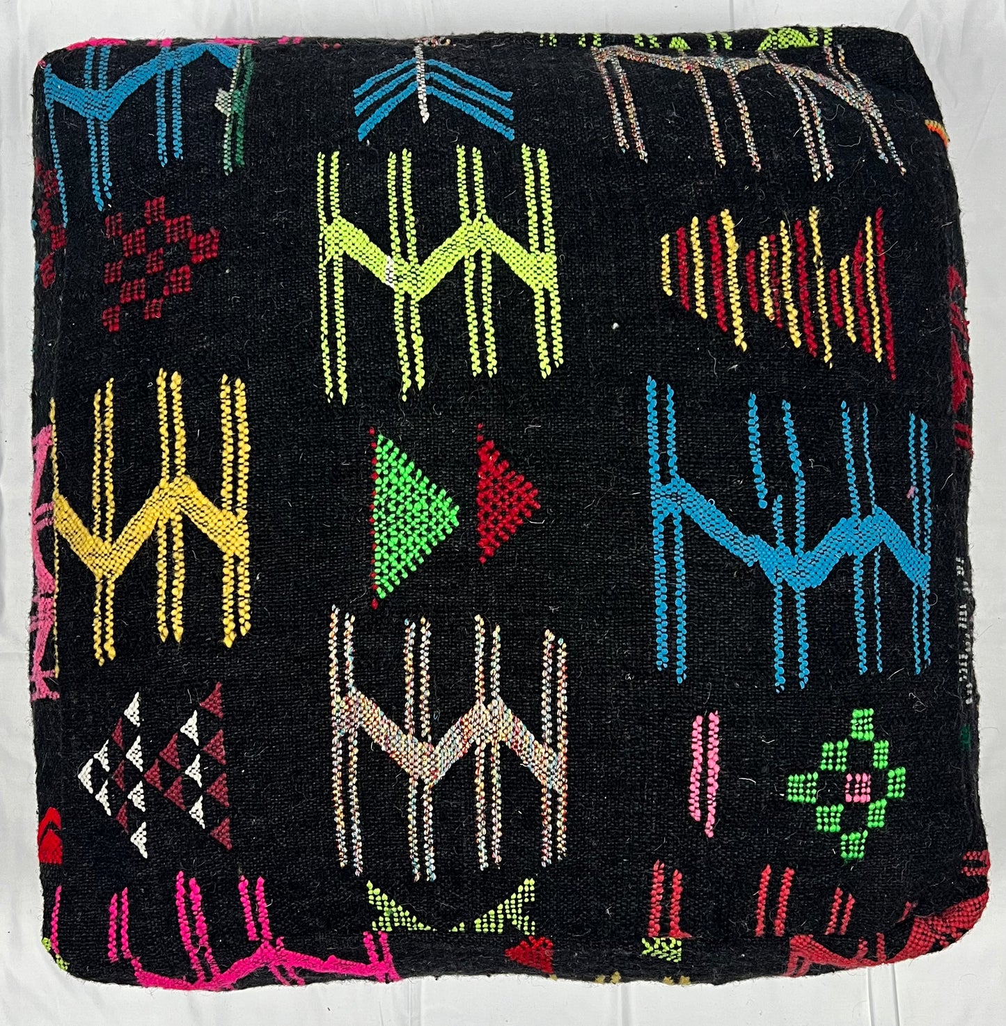 Black & Neon Pouf